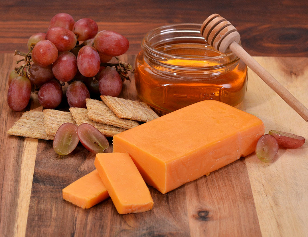 Sharp Cheddar, Grapes, & Honey
