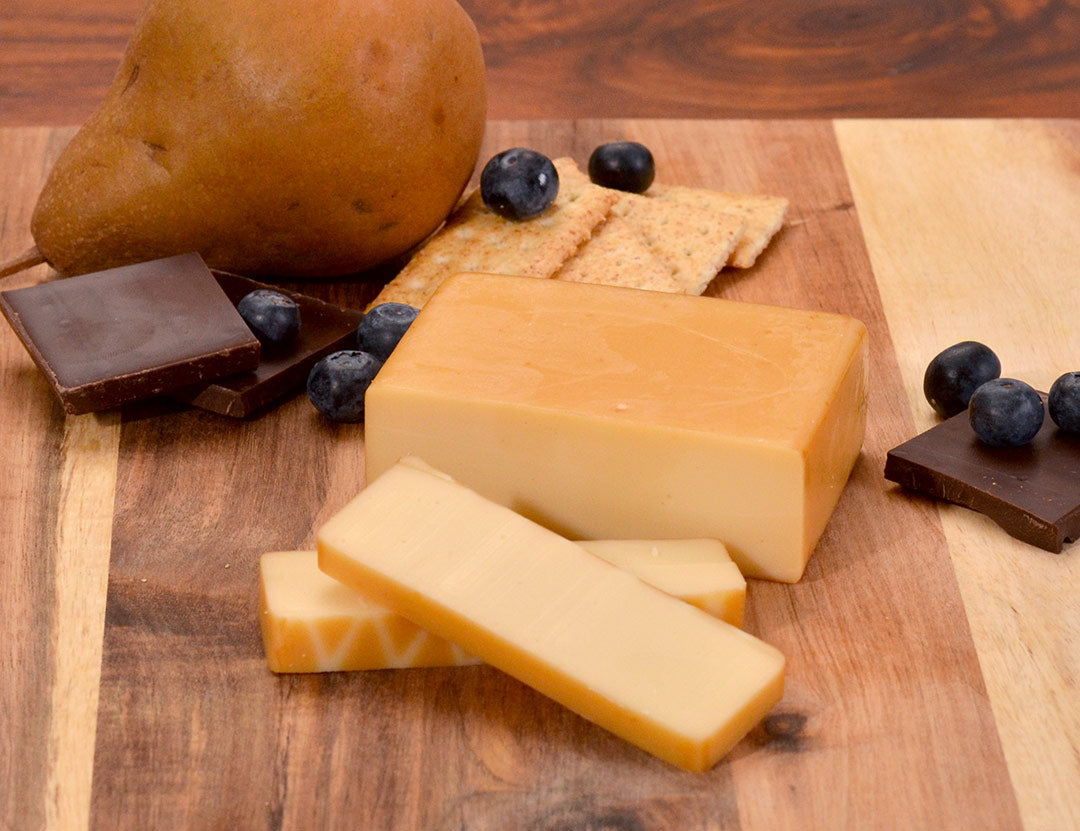 Apple Smoked Swiss, Dark Chocolate & Blueberries