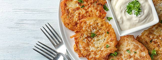 Cheesy Potato Pancakes