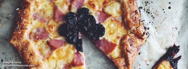 Smoked Ham Galette with Brandied Cherries